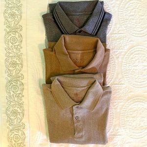 Clean well kept long sleeve polo shirts 3 at 28$ or 10$ each
